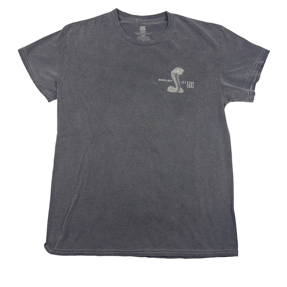Shelby GT350 1966 Mustang Cobra Graphic T-Shirt Mens Small Charcoal Grey Ford